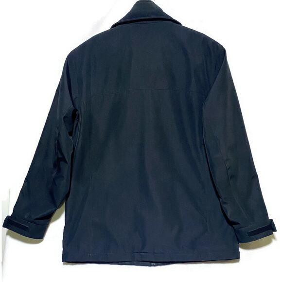 Weatherproof Zip Up Jacket Men's Large Black Polyester With Double Zip - Picture 2 of 8